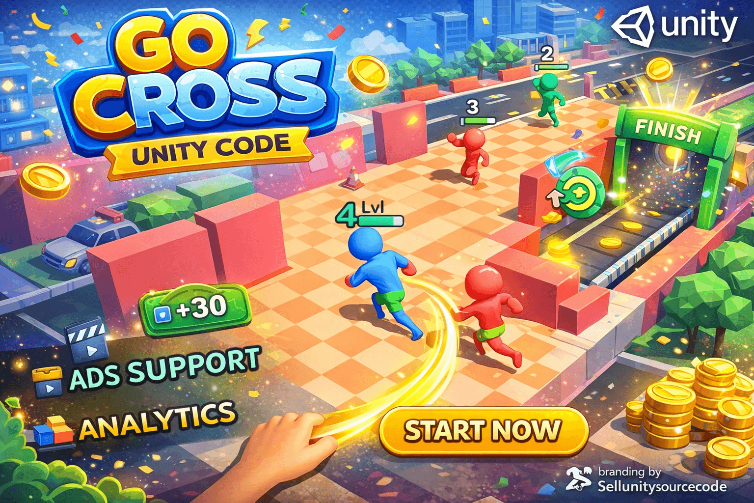 Go Cross: Casual Puzzle Crossing Game source code
