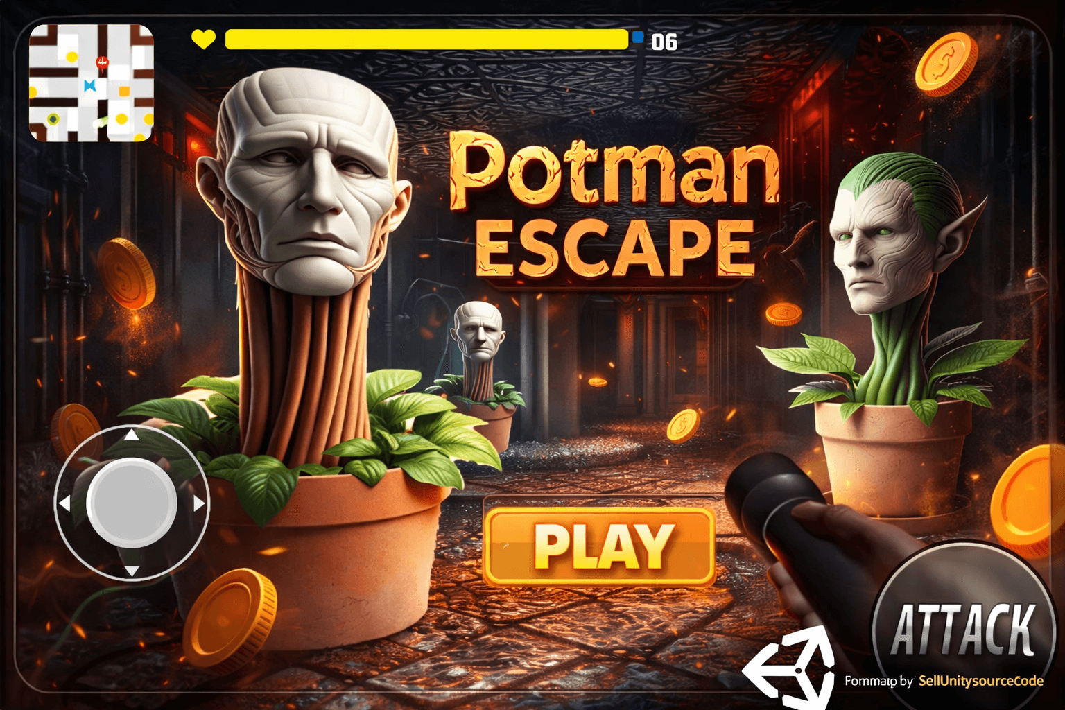 Potman Escape – Maze Puzzle Adventure Unity Game Source Code source code